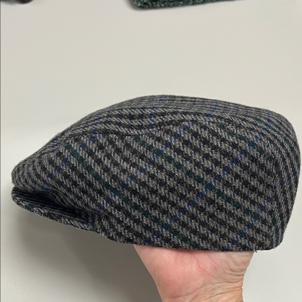 Country Gentleman Classic Plaid wool blend Flat Cap size XL